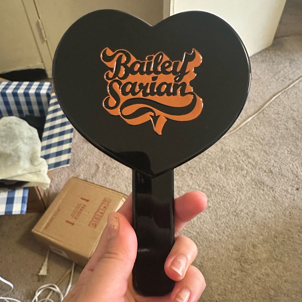 Bailey Sarian Heart-Shaped Hand Mirror